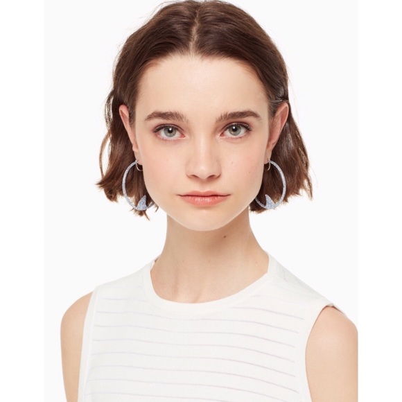 KATE SPADE California Dreaming Shark Hoop Earrings - Picture 4 of 5